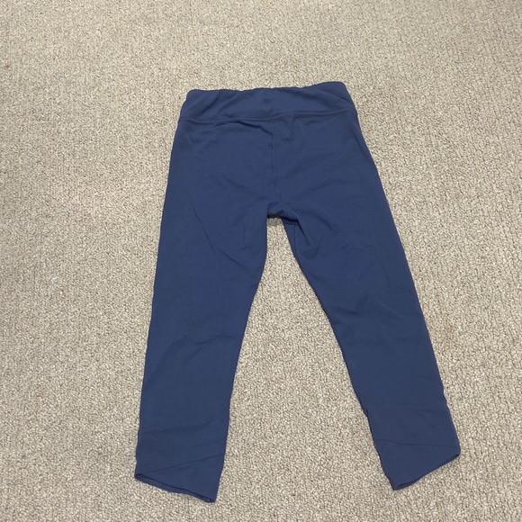 Athleta Navy Blue Cropped Legging Sizes Girls L - Picture 5 of 5